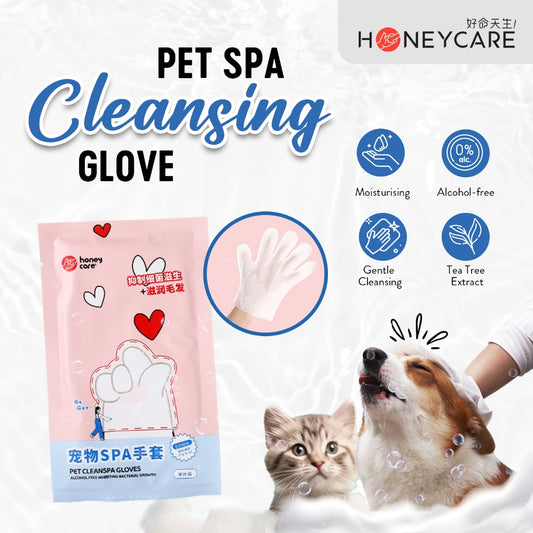 Honeycare Pet CleanSPA Glove for Dog Cat